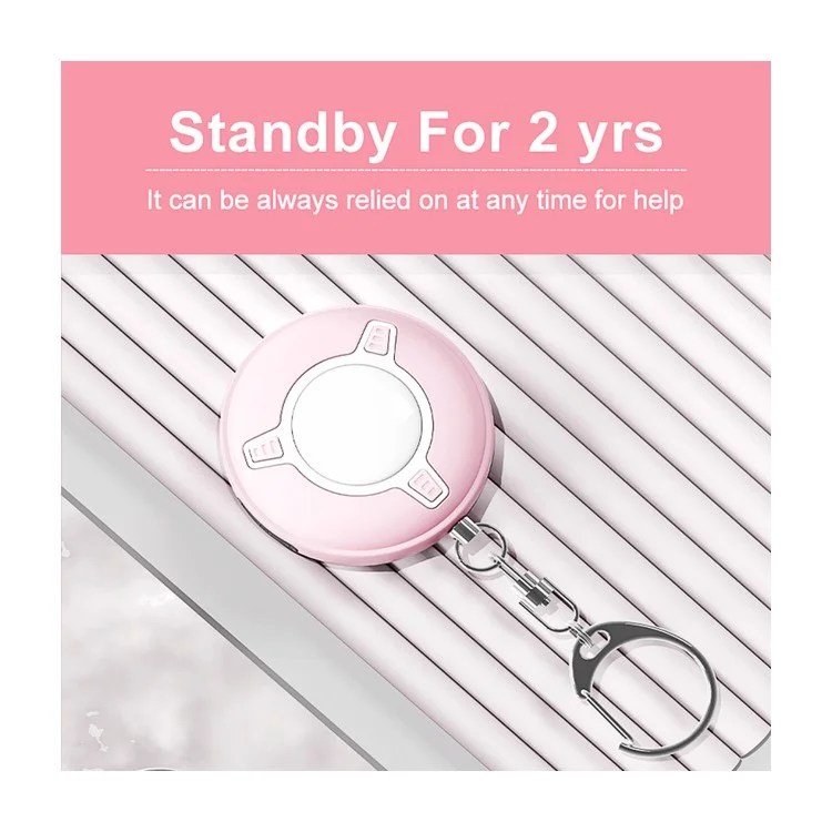 Alarme de sécurité personnelle SC300 130DB Dispositif d'alarme de défense personnelle avec lumière stroboscopique LED - Bleu