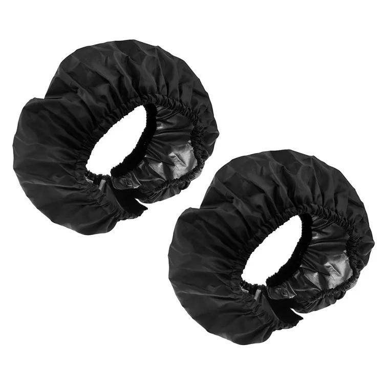 2 pièces de housses de roue de poussette pour bébé en tissu Oxford anti-salissures, nouvelle taille S pour roue avant de 14-16 cm