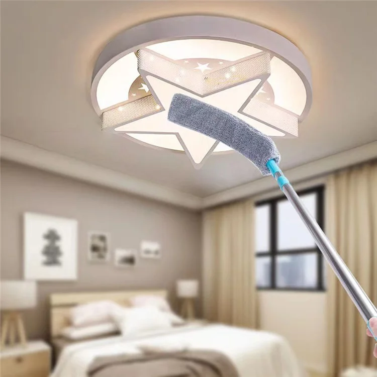 Espanador extensível de 127 cm com cabo longo, ferramenta de limpeza de frestas de móveis, removedor de poeira de microfibra.
