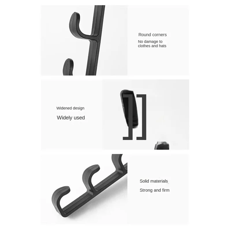 5 Hook Design Door Top Hanger Closet Kitchen Bathroom Door Towel Rack ABS Hanging Hook - White