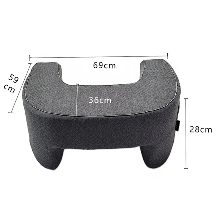 Lap Desk Pillow for Gaming Working Arm Rest Reading Cushion with Removable Cover