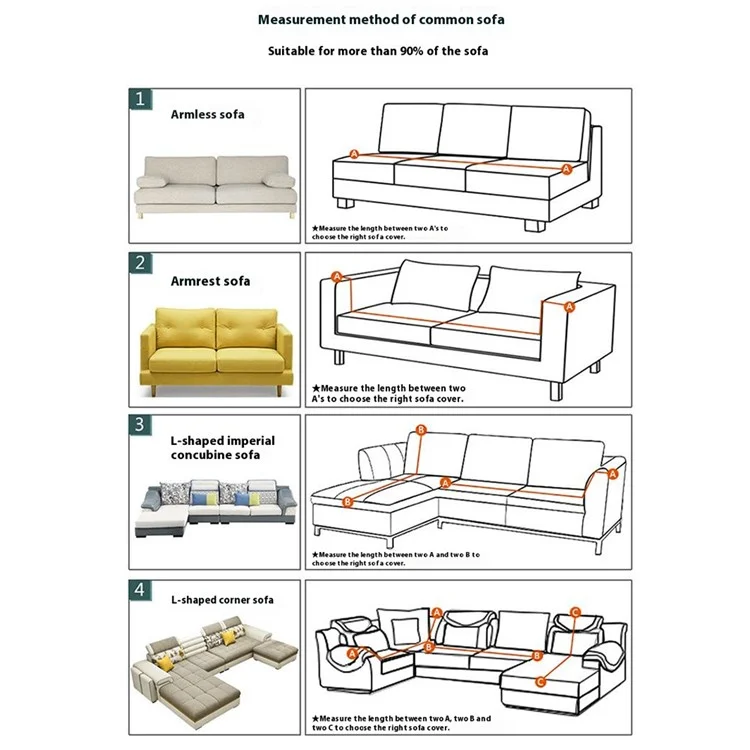 Elastic Sofa Cover Full Coverage Solid Color Slipcover Protector Sleeve Size XL ( for 235 - 300cm ) - Beige