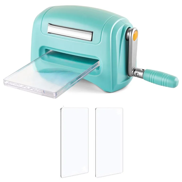 LETONG DIY Paper Craft Embossing Tool Manual Roller Press Die Cutting Machine - Baby Blue
