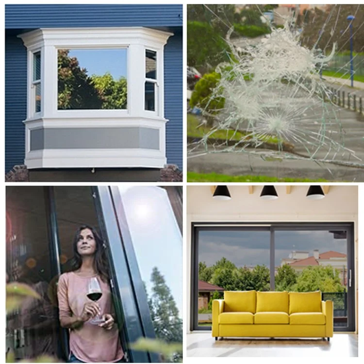 90 x 300cm Window Privacy Film Office Home Balcony One Way UV Blocking Static Cling Glass Film - Silver
