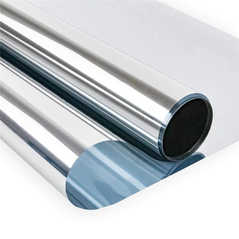 120 x 300cm Window Privacy Film Office Home Balcony One Way UV Blocking Static Cling Glass Film - Silver