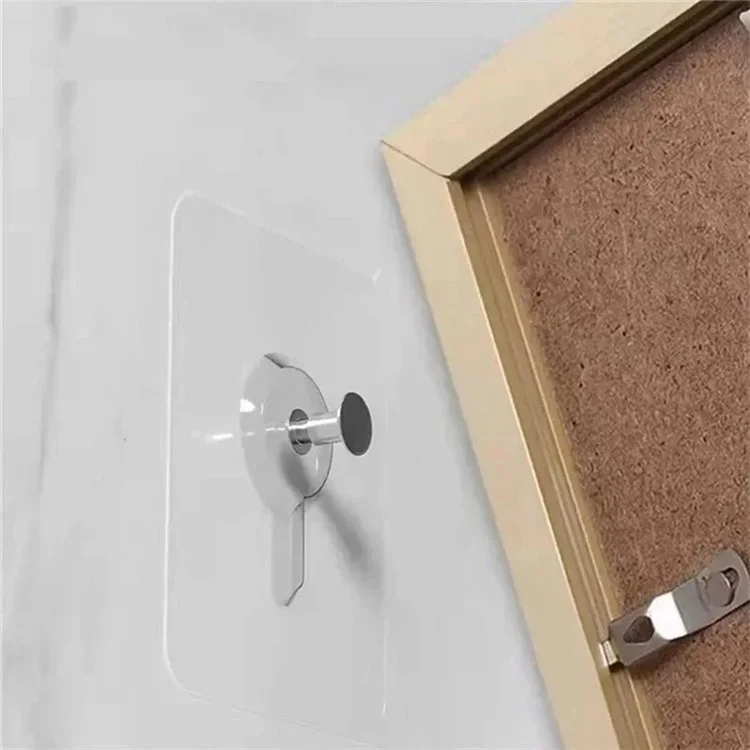50 Stück transparente Klebeaufhänger ohne Bohren, spurlos an der Wand montierbar für Bilderrahmen, Uhren