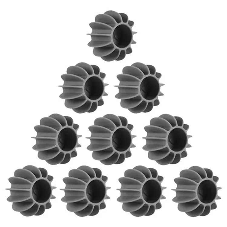 10Pcs Silicone Laundry Washing Ball Anti Tangling  Drum Washing Machine Clothes Cleaning Care Ball - Grey