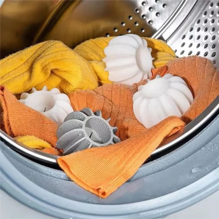 10Pcs Silicone Laundry Washing Ball Anti Tangling  Drum Washing Machine Clothes Cleaning Care Ball - Grey