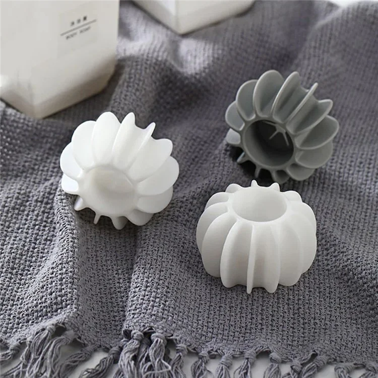 5Pcs Silicone Laundry Washing Ball Anti Tangling  Drum Washing Machine Clothes Cleaning Care Ball - Grey