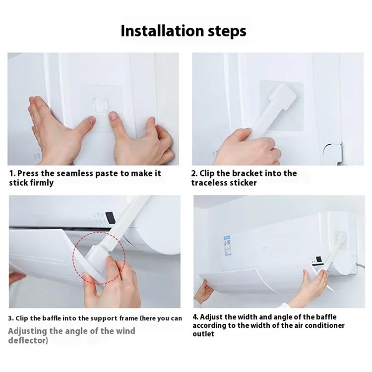 Klimaanlage Windschutzscheibe Anti-Direct Blowing Air Deflector Haushalts-Klimaanlage Baffle - Stil A