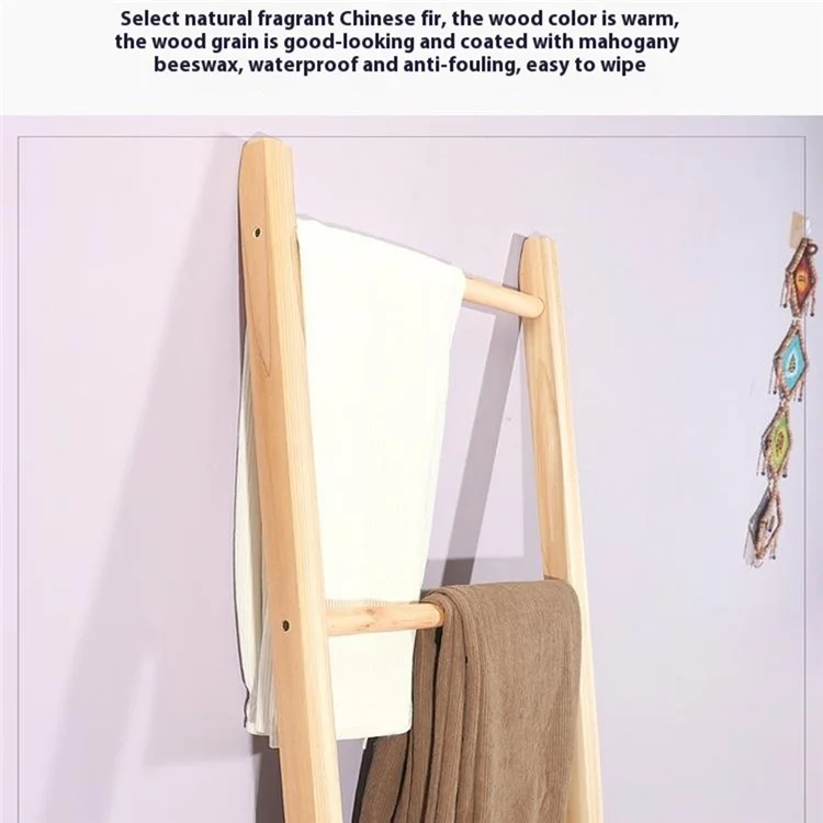 40 x 126 cm kreativer 6-stufiger Holz-Schal-Organizer, Bekleidungsgeschäft-Schals-Tücher-Displayregal