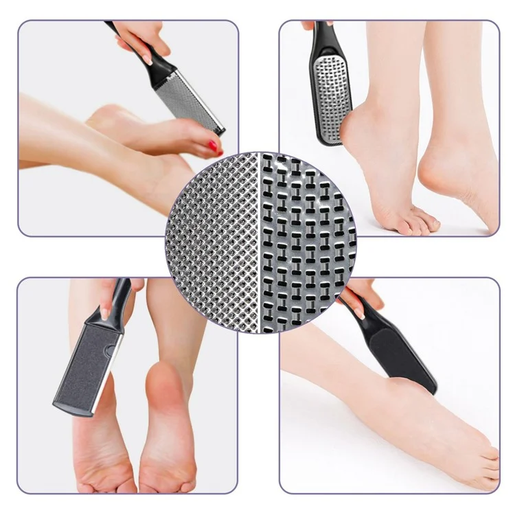 Conjunto de 8 peças de cuidados profissionais com os pés, removedor de calos e pele morta, lixa para os pés, ferramenta de remoção de calos.
