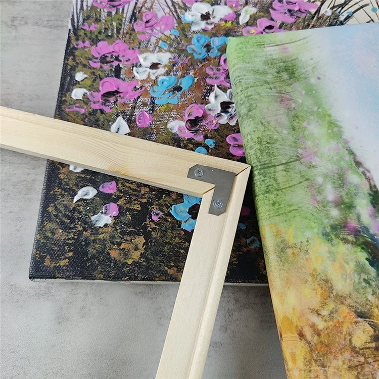 Marcos de madera de pino sólida de 40 x 60 cm para lienzos de pinturas al óleo, impresiones de pósteres y marcos interiores de cuadros DIY