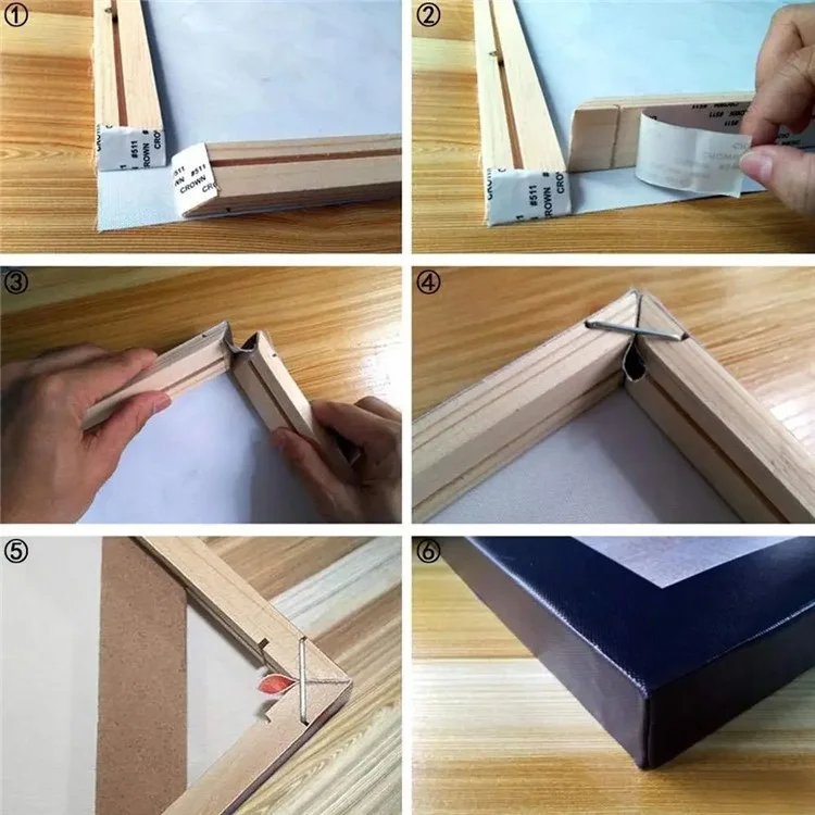Cornice di legno per tela da 45 x 65 cm, kit di barre di tensione fai-da-te in legno massiccio per dipinti ad olio e poster.
