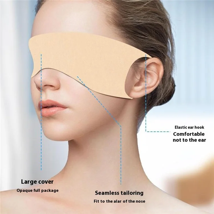 Sleep Eye Mask Lightweight Ear Hanging Eye Cover for Eye Fatigue Relief Travel Nap Time - Green