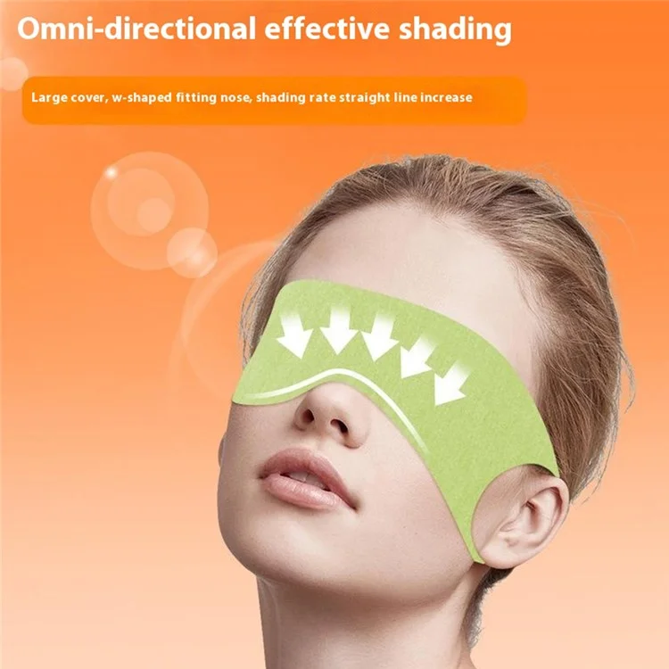 Sleep Eye Mask Lightweight Ear Hanging Eye Cover for Eye Fatigue Relief Travel Nap Time - Green