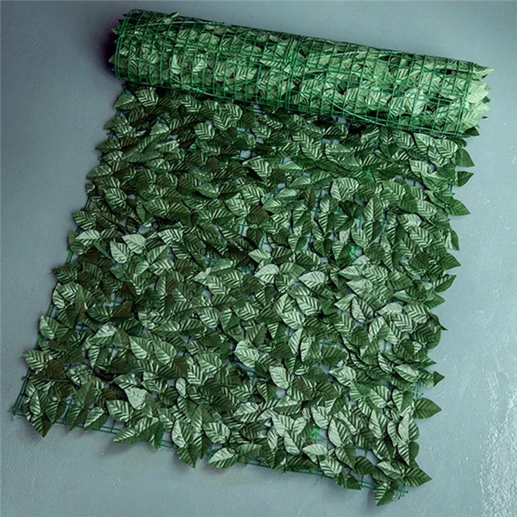 1 x 3m dunkelfarbendes Pothos-Blätter künstliche Hecke Sichtschutz Garten Yard Faux Blatt Zaun Barriere