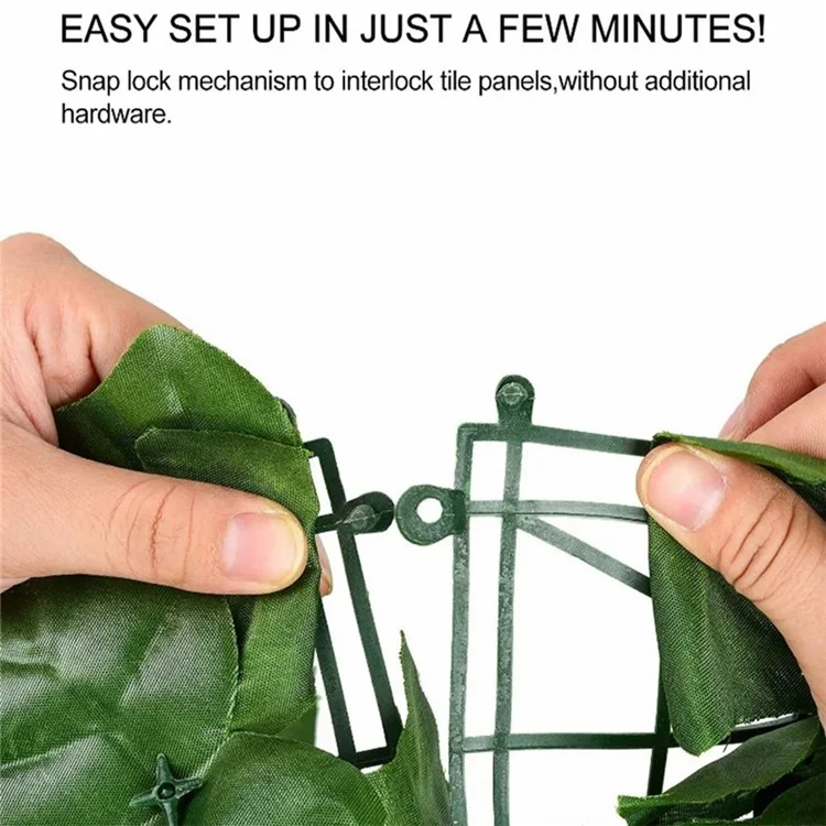 1 x écran de clôture de haie artificielle décorative de 2 m de feuille d'érable vert clair pour la décoration de jardin extérieur