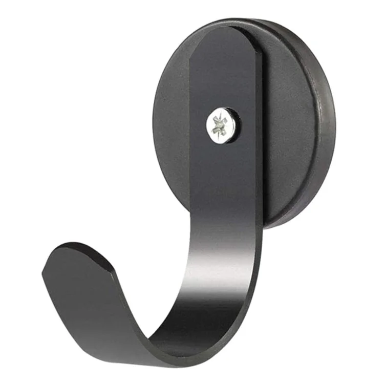 Magnetic Wreath Metal Hanger Strong Hook for Towel Coat Umbrella Key - Black