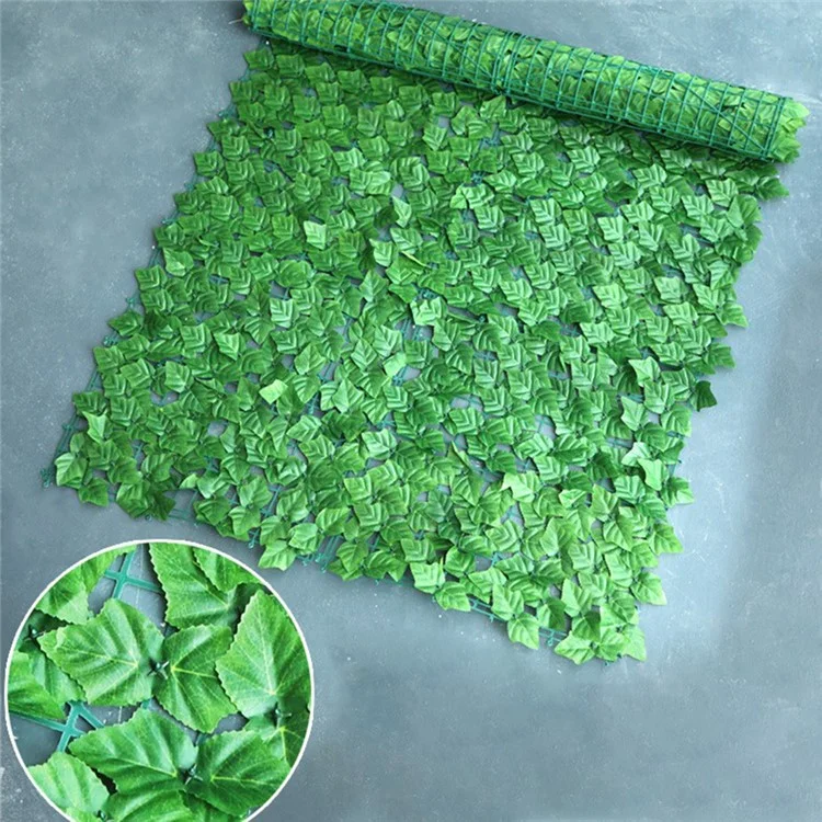 0.5m x 3m Colored Grape Leaf Artificial Hedge Privacy Fence Garden Balcony Patio Decor