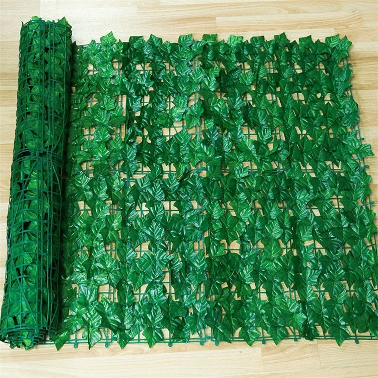 Faux haie de feuilles artificielles 0,5 m x 1 m, clôture de confidentialité, écran mural pour jardin, balcon et décoration