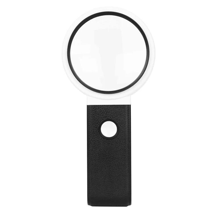 7018C 110mm LED Lupa de Dinero Identificación de Efectivo Diseño Plegable 3.5X 25X Lupa