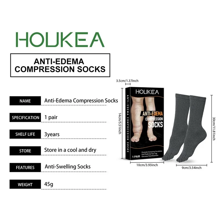 Calze di compressione anti-edema HOUKEA HK-B05-0026-01 per la promozione della circolazione sanguigna.
