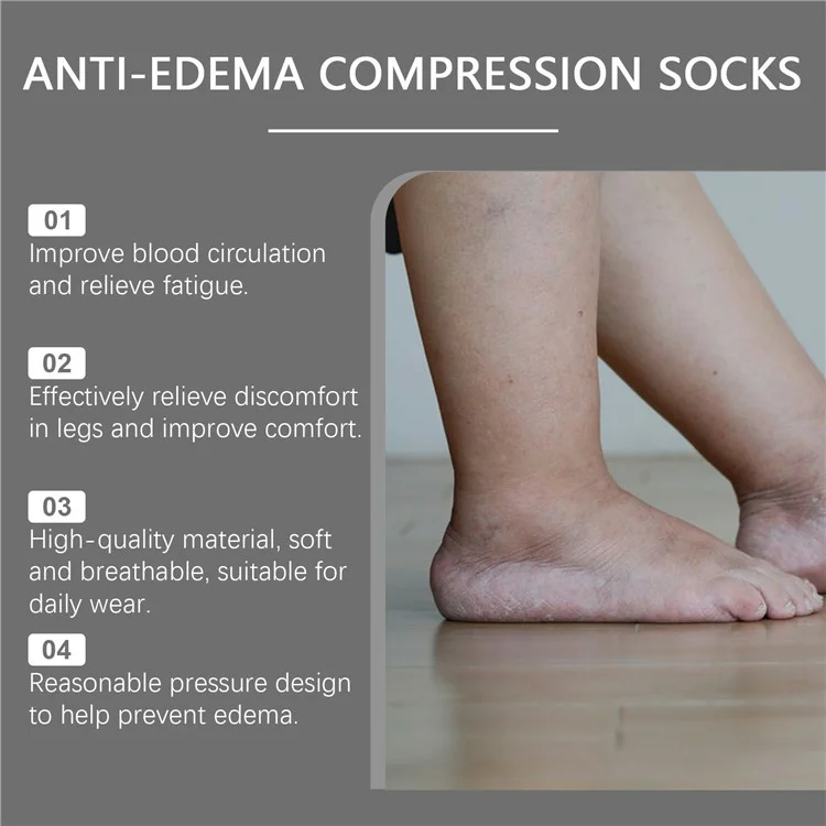 Calze di compressione anti-edema HOUKEA HK-B05-0026-01 per la promozione della circolazione sanguigna.