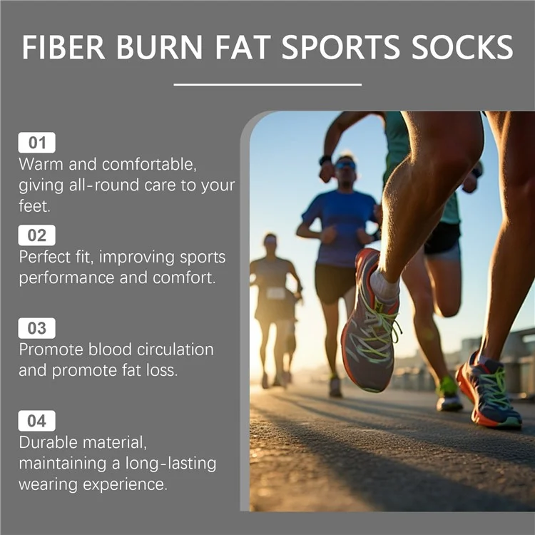 HOUKEA HK-B05-0025-01 1 Paar Fußpflege-Socken rutschfeste elastische Mittelhoch-Sportssocken