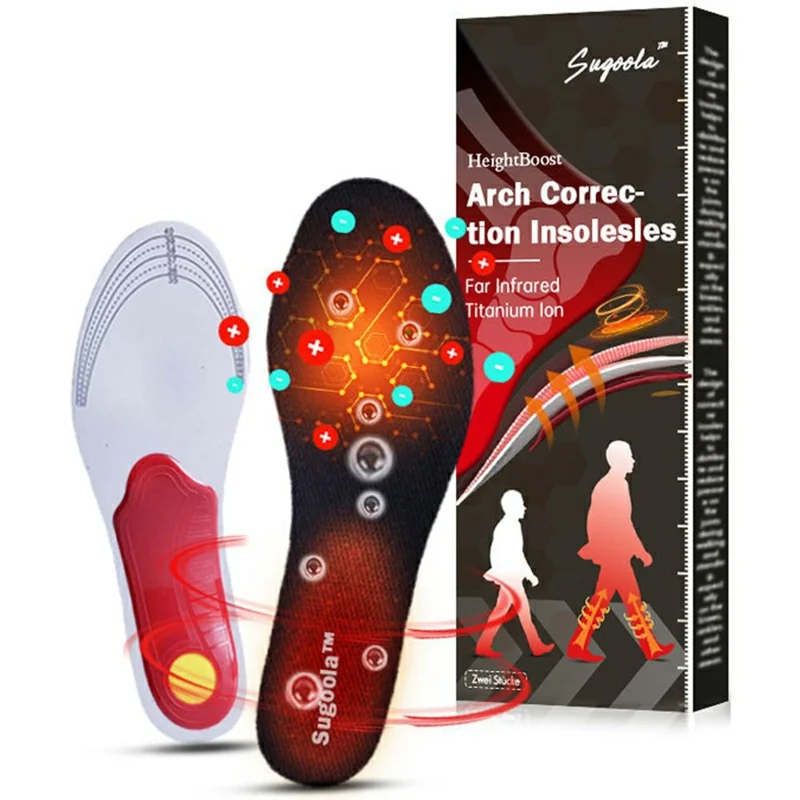 Semelles orthopédiques d'augmentation de la hauteur avec thérapie infrarouge SUGOOLA HK-B05-0029-01