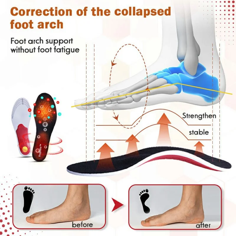 Semelles orthopédiques d'augmentation de la hauteur avec thérapie infrarouge SUGOOLA HK-B05-0029-01