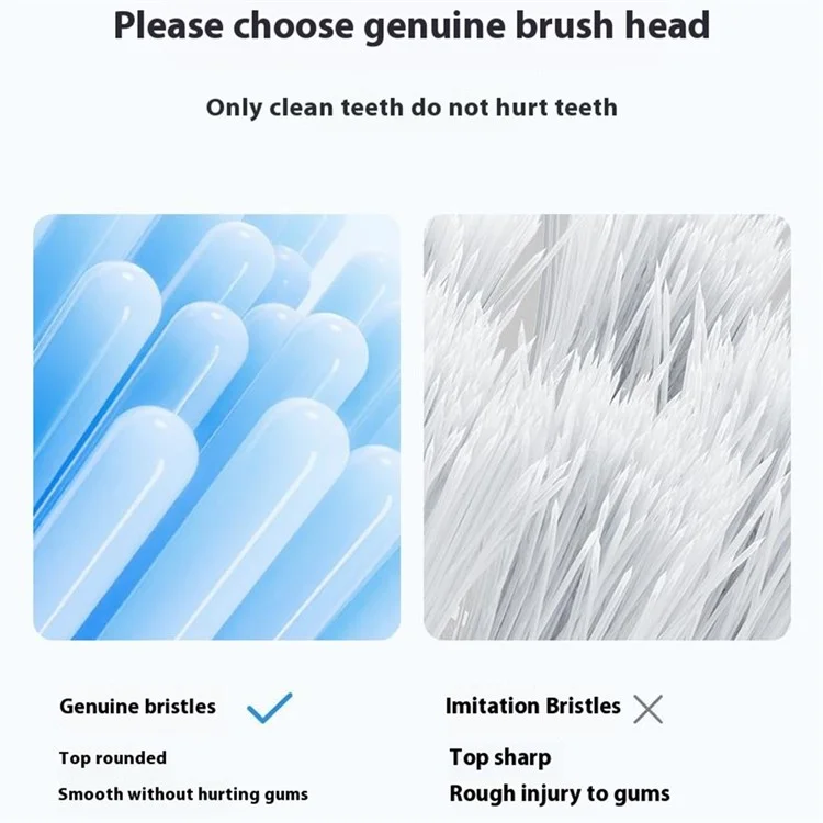 2 têtes de brosse à dents électrique Cloudsense blanchissante pour adulte Soocas (emballage en chinois) - Blanc