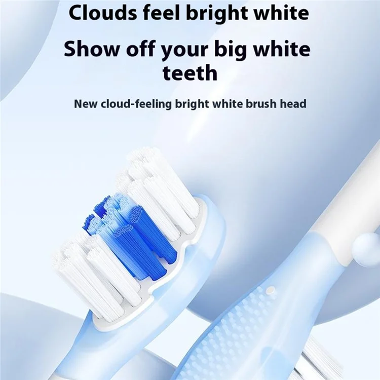 2 têtes de brosse à dents électrique Cloudsense blanchissante pour adulte Soocas (emballage en chinois) - Blanc