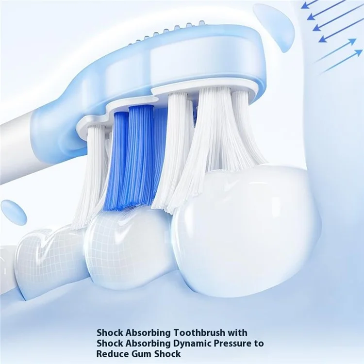 2 têtes de brosse à dents électrique Cloudsense blanchissante pour adulte Soocas (emballage en chinois) - Blanc