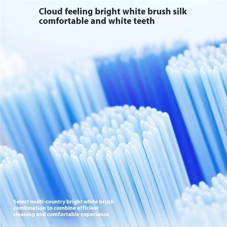 2 têtes de brosse à dents électrique Cloudsense blanchissante pour adulte Soocas (emballage en chinois) - Blanc
