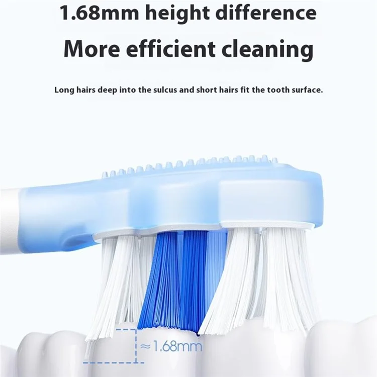 2 têtes de brosse à dents électrique Cloudsense blanchissante pour adulte Soocas (emballage en chinois) - Blanc