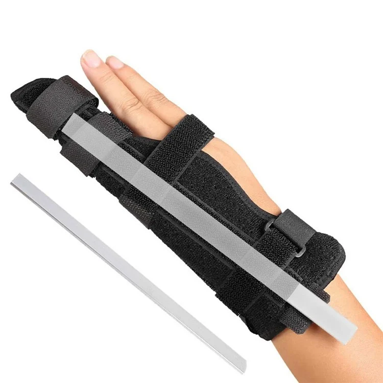 025 Finger Splint Brace 2 Digit Adjustable Breathable Finger Support with Adjustable Straps - M