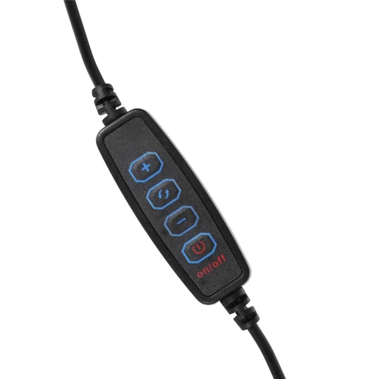 Lupa iluminadora de 160 mm 3160A con rotación de 360 grados y 10X de aumento, con luz de relleno y abrazadera para teléfono