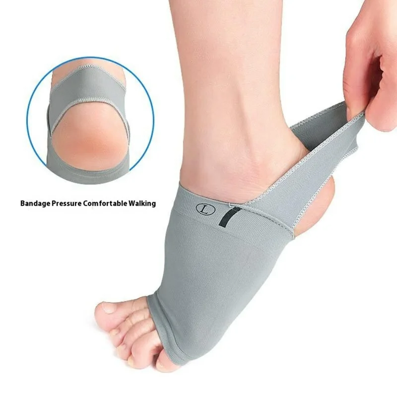 1 Pair Arch Support Brace Sleeves Flat Arch Support Leg Shape Correction Foot Pad Gift For Sports  /  Daily Use