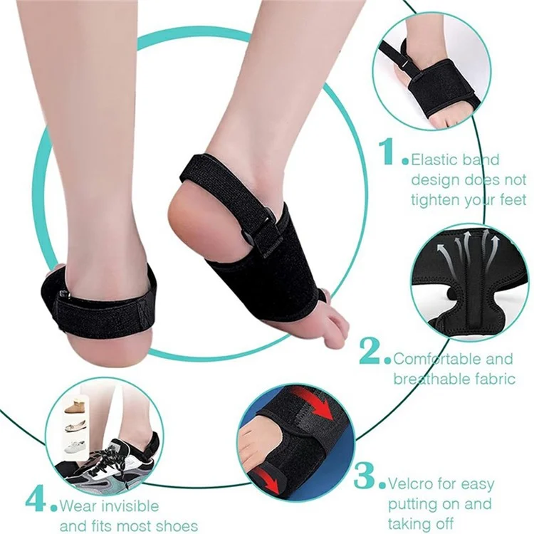 003 Bunion Korrektur Verstellbarer Zehentrenner Orthopädische Einlage Knochenkorrektur Daumen Verstellgerät Fußpflegewerkzeug - Schwarz / Rechts