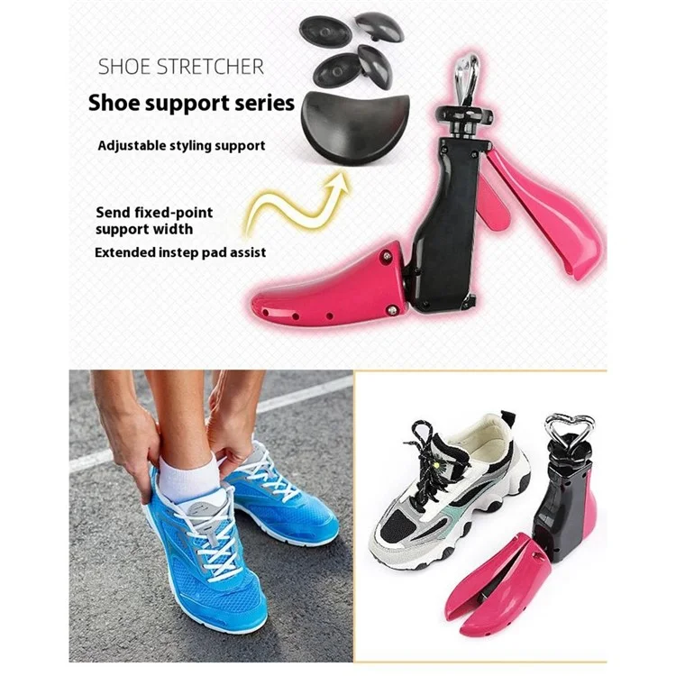 Allargascarpe Regolabile Taglia L Unisex per Uomini e Donne - Espansore di Scarpe Adattabile - Rosa