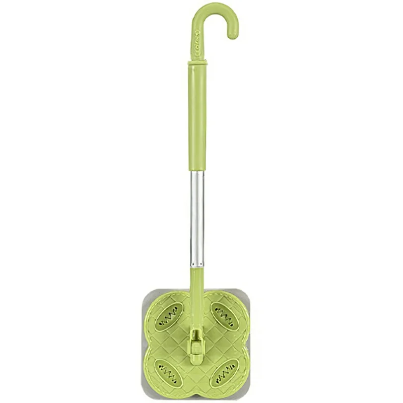 1 Section Pole Household Disposable Face Towel Mop Dust Removal Floor Cleaner - Green