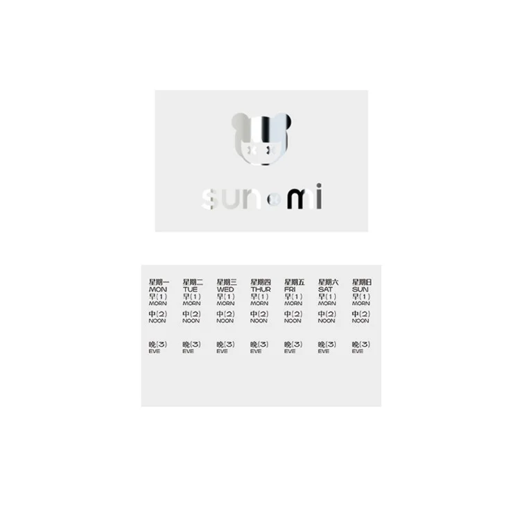 21 Compartiments Organisateur hebdomadaire de pilules Grande capacité Boîte à médicaments portable Conteneur de supplément de voyage - Blanc