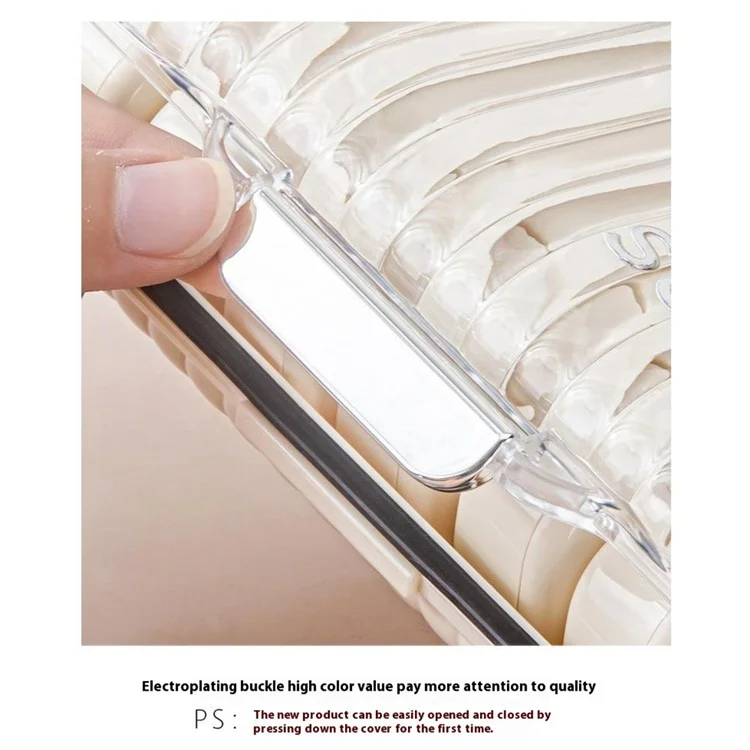 21 Compartiments Organisateur hebdomadaire de pilules Grande capacité Boîte à médicaments portable Conteneur de supplément de voyage - Blanc