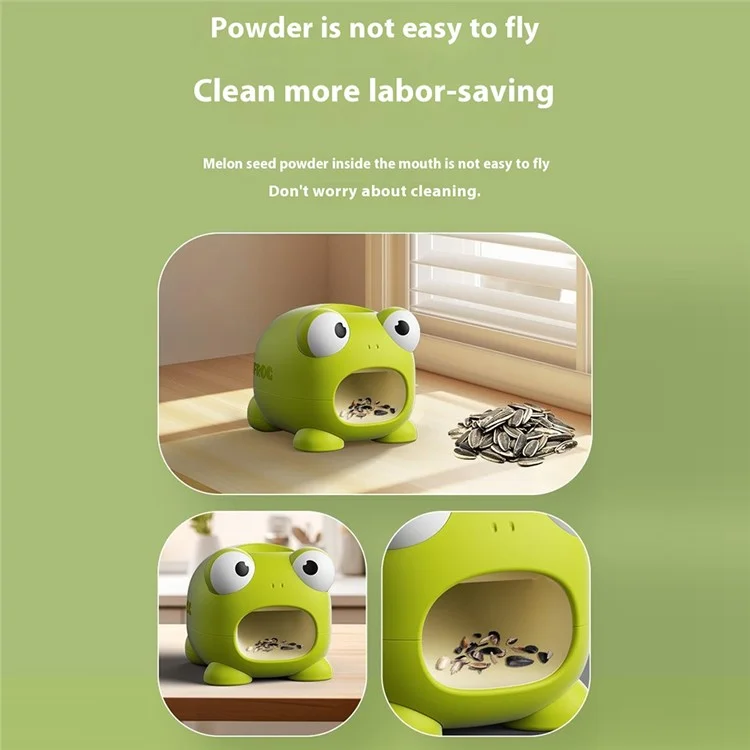 Electric Sunflower Seed Sheller Frog Shaped Automatic Seed Husker Portable Mini Shell Remover - Pink