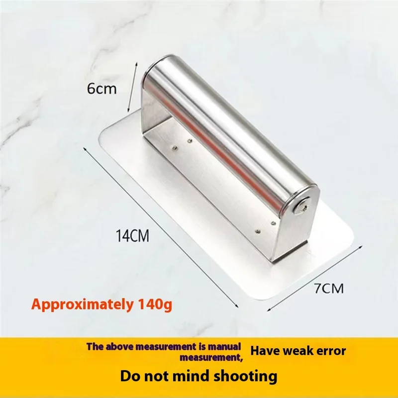 Teppanyaki Griddle Barbecue Grill Pan Cleaning Brush Scrubber Pad with Stainless Steel Handle