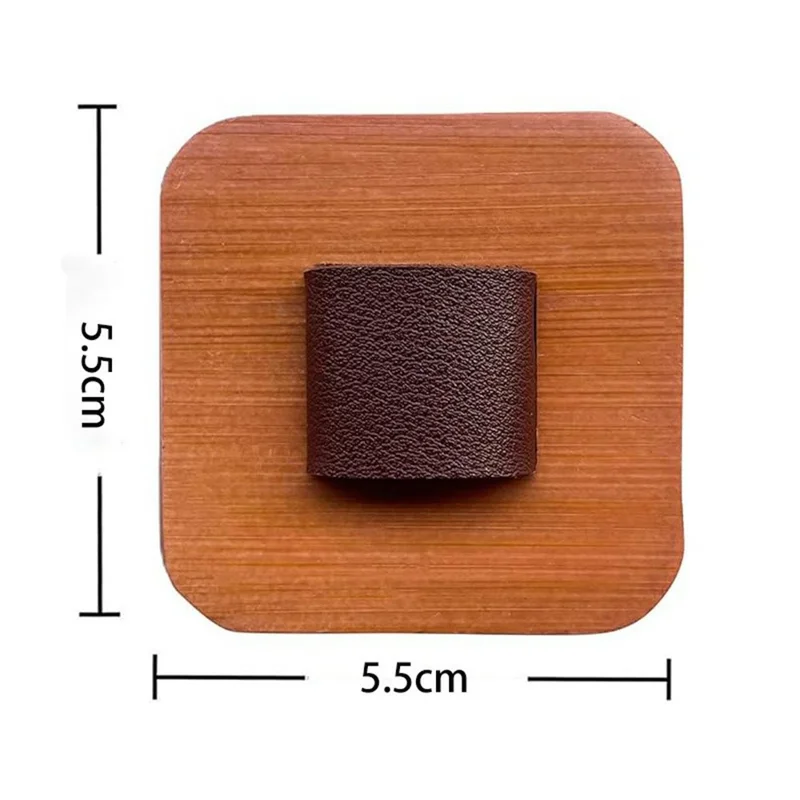 2Pcs Wooden Sunglasses Storage Rack Wall Mounted Living Room Entryway Glasses Holder - Black