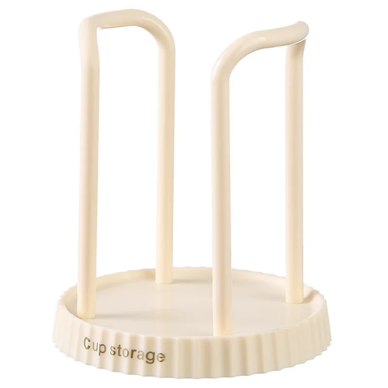 Disposable Cup Dispenser Paper Cup Holder Storage Rack Punching Free for Home - White