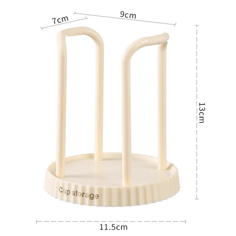Disposable Cup Dispenser Paper Cup Holder Storage Rack Punching Free for Home - White