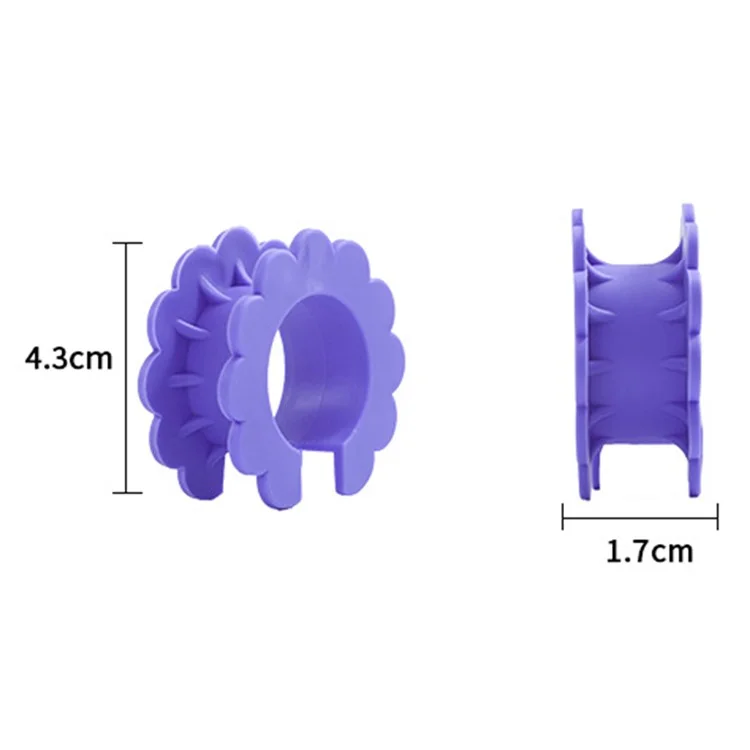 5Pcs Clothes Hanger Anti Wind Clips Drying Rod Clamps Sunflower Non Slip Silicone Fasteners